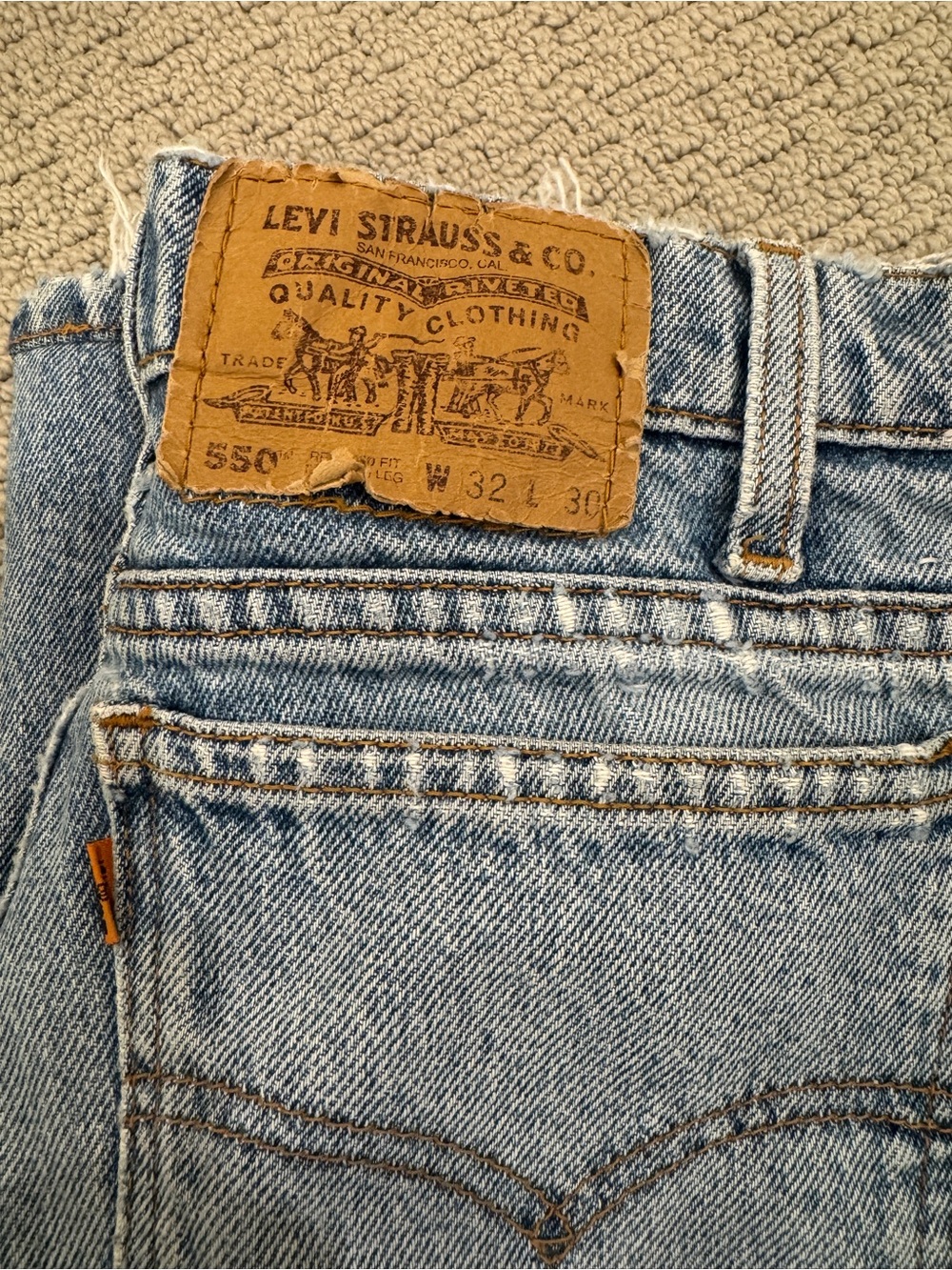 Levi's Light Blue 550 Straight Jeans